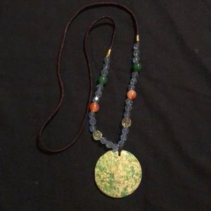 Stone, beaded necklace